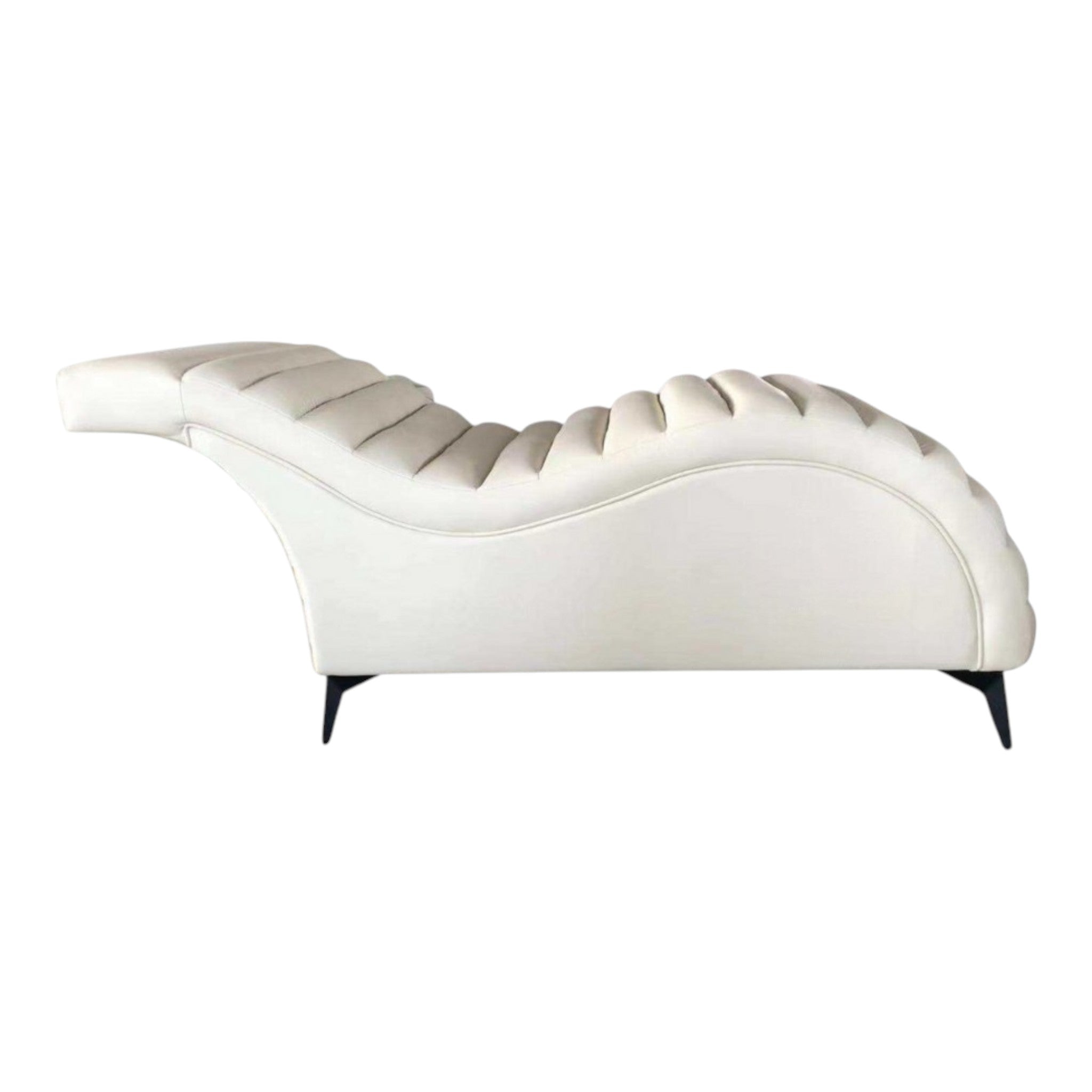 MK BEAUTY BED white curved treatment bed with ergonomic high-density cushioning for professional salon use
